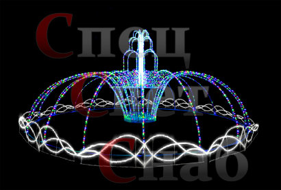 Светодиодный фонтан с ограждением FOK-40