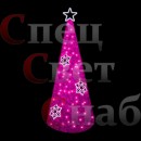 Светодиодная уличная елка "Снежная" 2.3 м Розовая